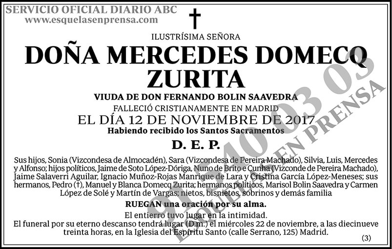 Mercedes Domecq Zurita